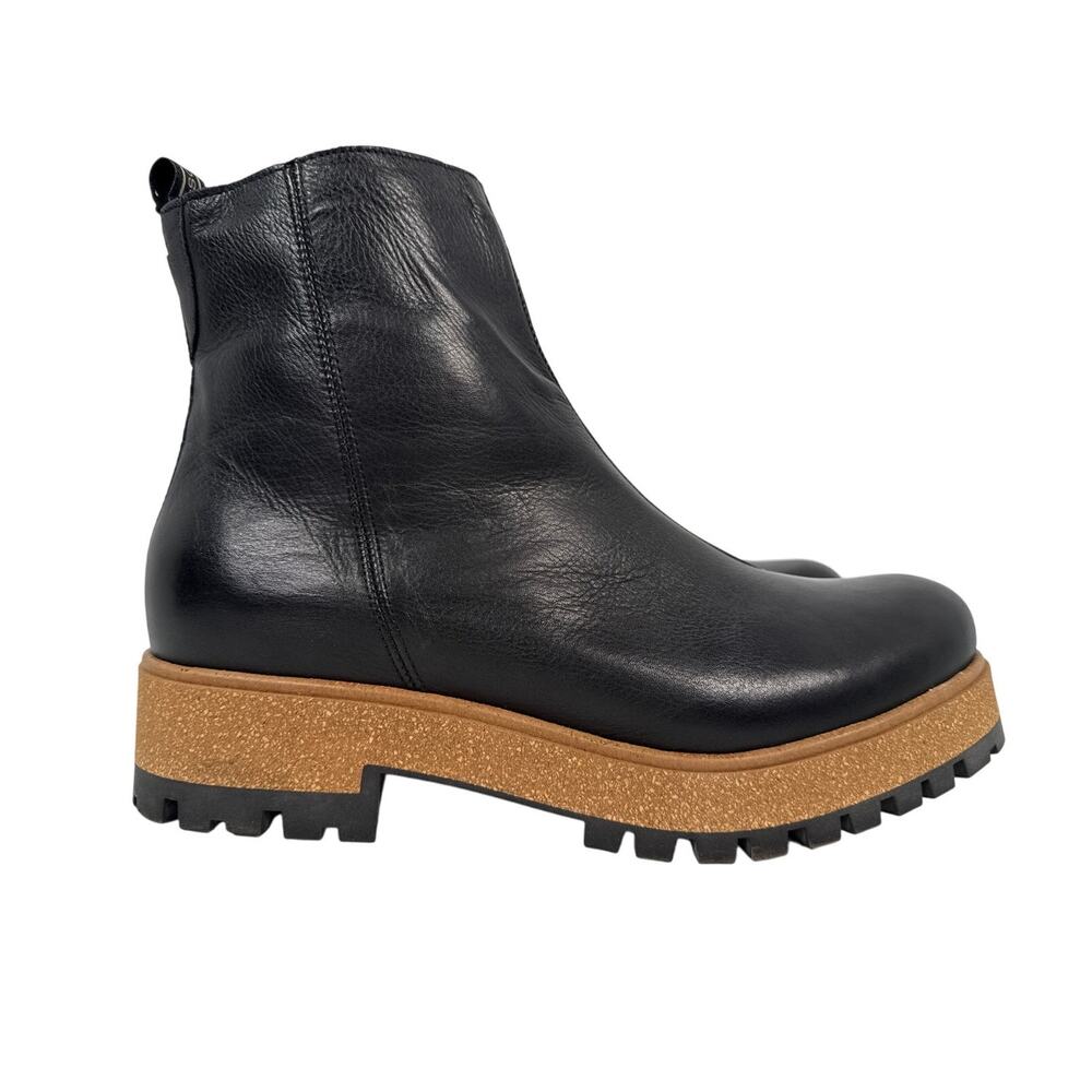 Taos‎ Downtown Chelsea Boot Womens EU42 US 11-11.5 Black Leather Inside Zipper